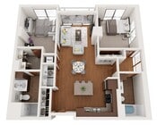 Floor Plan F2 | Domain | Apartments in Madison, WI