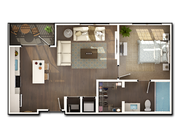 1 Bedroom, 1 Bathroom