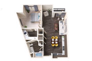 One Bedroom Apartment at Terra Apartments with a Balcony