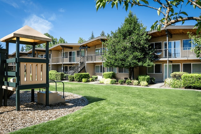 Apartment Entrance + Patio l Rainier Gardens l Apartments in Tacoma, Wa