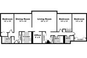 3 Bedroom 3 Bath 1850 sq. ft.