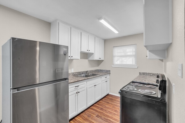 Kitchen of One Bedroom Unit 9 - The Yellowstone Apartments