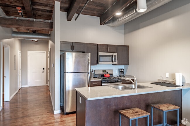 2 habitaciones, 1 baño - 1200 pies cuadrados - Cocina - The Dorian