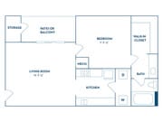 1 Bedroom | 1 Bath | 667 SF