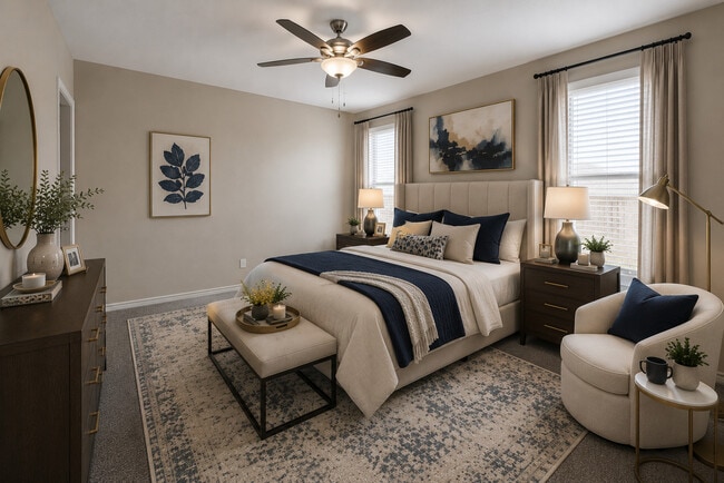 Large Master Bedroom with Walk-In Closet