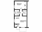 1BR/1BA