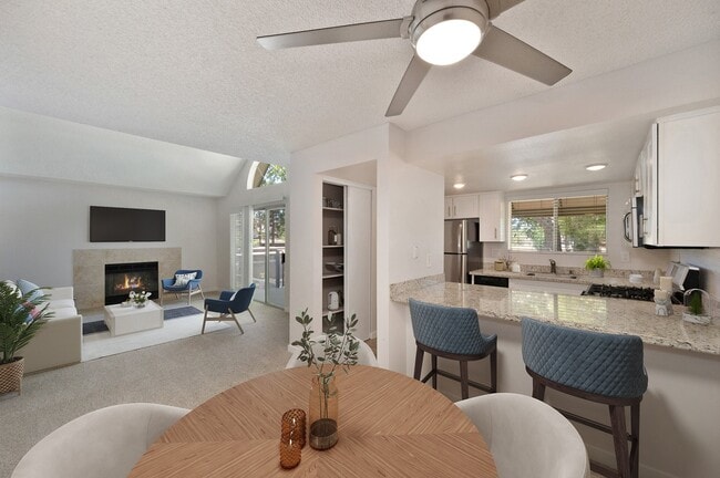 Dining and Living Room - West Oaks Apartment Homes