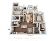 2BR, 2BA- 1075 SF- Thoroughbred