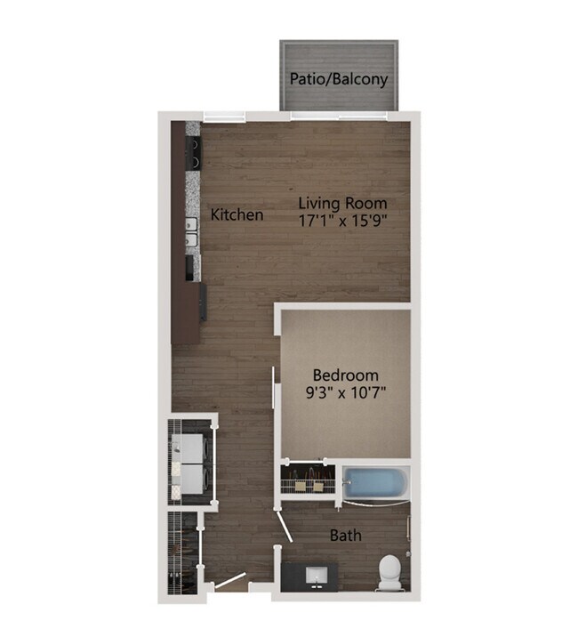 S5 Air Studio ADA 2D - Eagan Heights Apartments