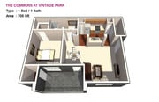 1 BED / 1 BATH