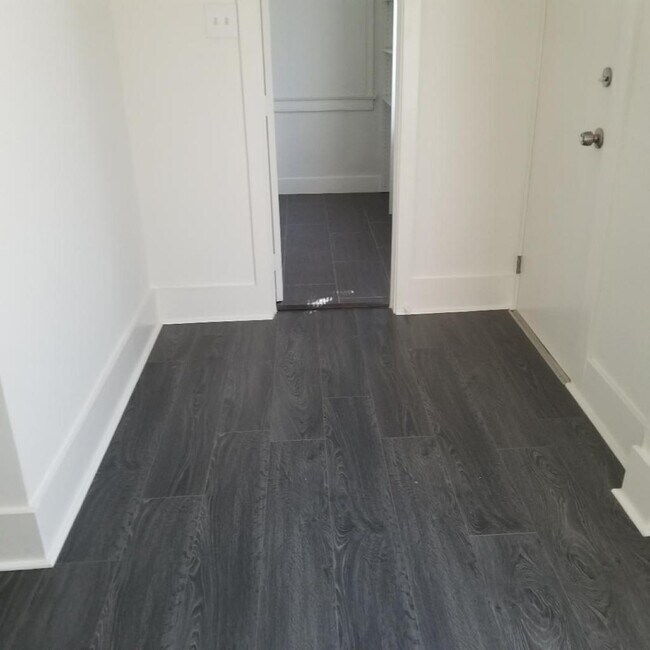 Walk in closet to back door