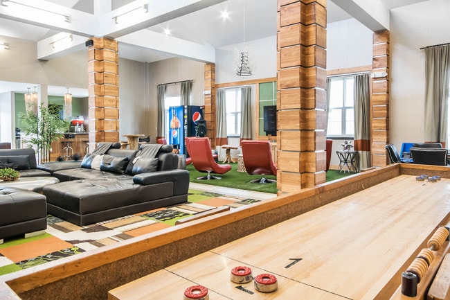 Clubhouse and shuffleboard