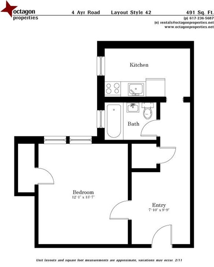 Recently renovated studio apartment in Brighton available 9/1/26 - Recently renovated studio apartment in Brighton available 9/1/26