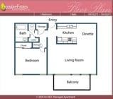 1BR/1BA