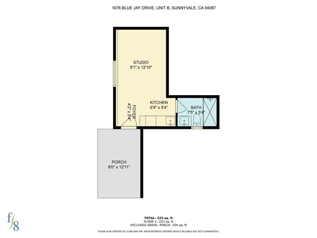 Photo - Amazing Studio Unit of a Triplex in Sunnyvale Unit 1676 Blue Jay B