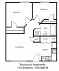 2BR/1BA - B
