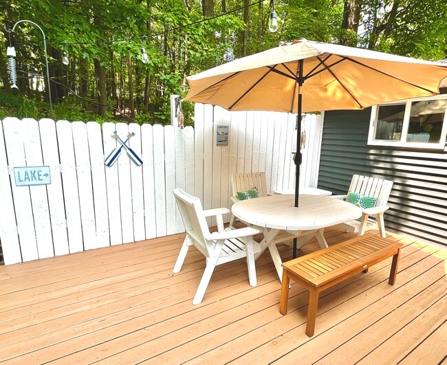 Private back porch - 6023 Barnhart Rd Unit Marina Lake House  2