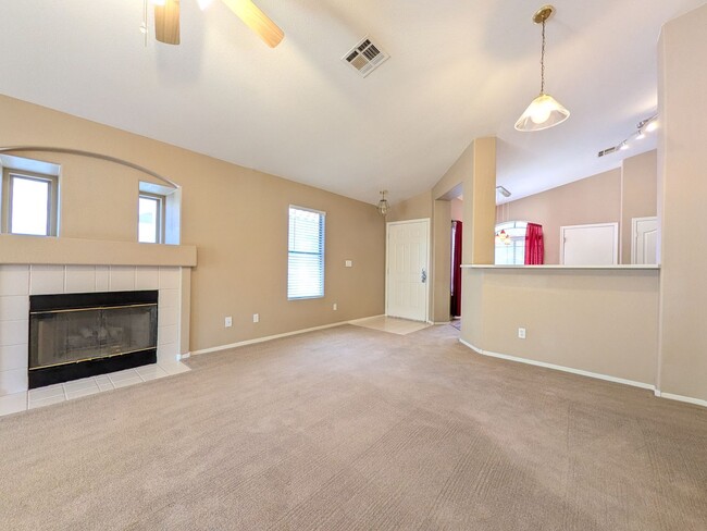 Photo - Single-Story 2BR Home with Fireplace, Patio & 2-Car Garage