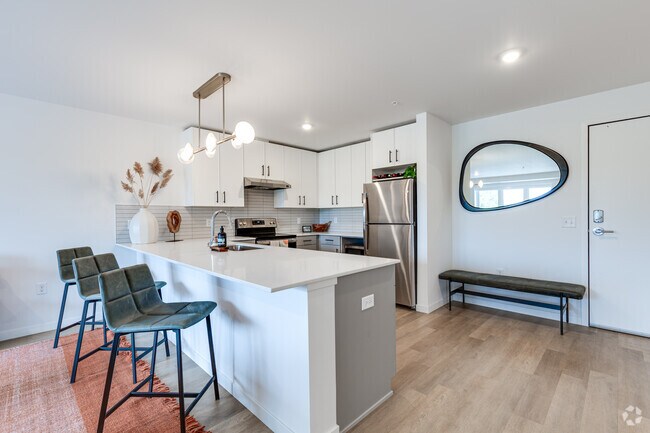 1BR 1BA - 852SF - A9 - Kitchen - Esox House Apartments