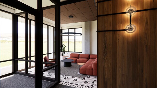 The Penny Madison Apartment Lobby