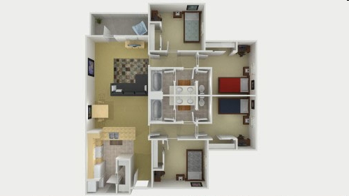 4BR/2BA - 4x2 Unfurnished