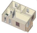 2BR/1BA