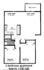 2BR/1BA