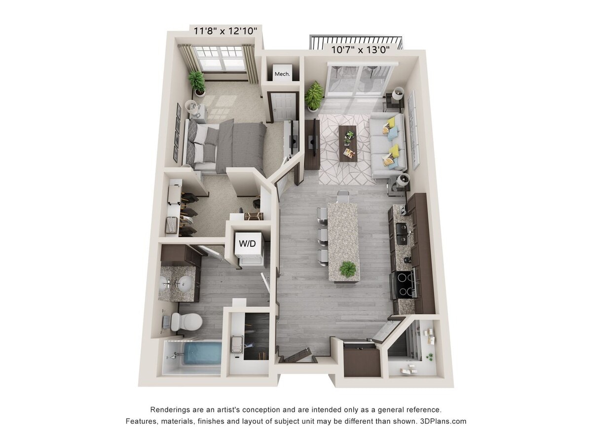 1 Bedroom/1 Bathroom Brand-New Apartment - 1 Bedroom/1 Bathroom Brand-New Apartment Unit APT. D309