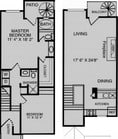 2 Bedroom, 2 Bath Townhome