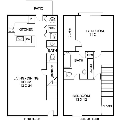 Floor Plan - Monument Townhome