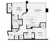 B4 | 2 bed 2 bath | 1242 Sq. Ft.