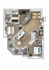 B3_2Bed_2Bath_1136 Sq Ft