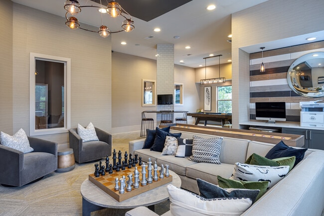 Lounge with games and business center
