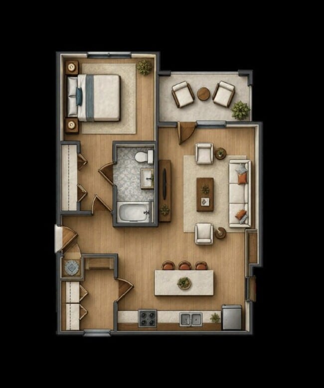1 Bedroom 1 Bath
