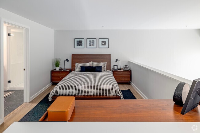 1BR, 1.5BA - 1002SF - Loft Bedroom