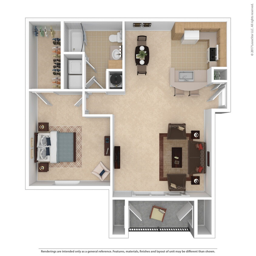 Floor Plan - 1 Bedroom Executive