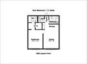 1BR/1.5BA