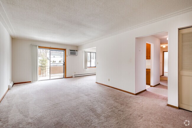 Large 2BR, 1.5BA - 1032SF - Living Room and Hallway