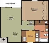 1BR/1BA