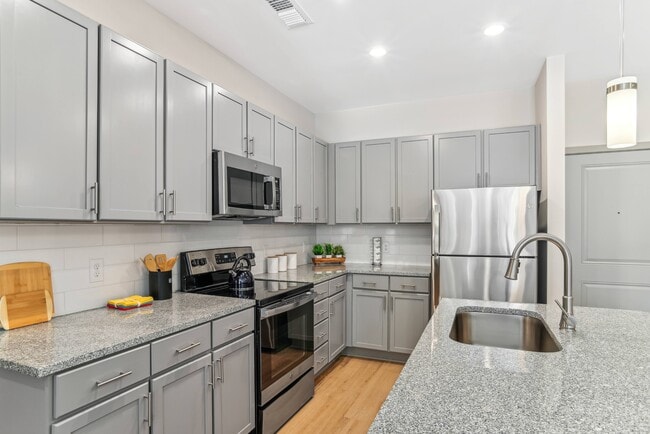 Modern Stainless Steel Appliances - Parkstone at Indian Land Apartments