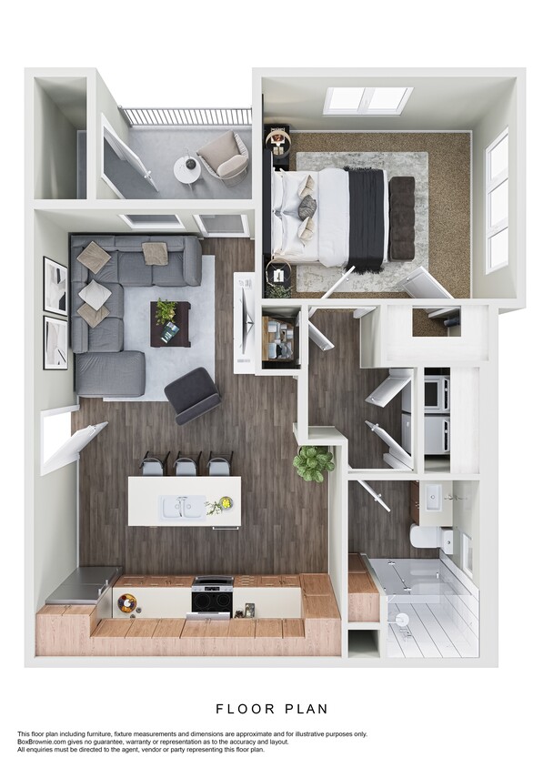 Floor Plan - 1 X 1