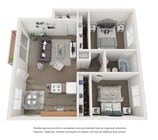 Two-Bed Floor Plan