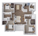 CXR floor plan Republic House at Frisco Bridges