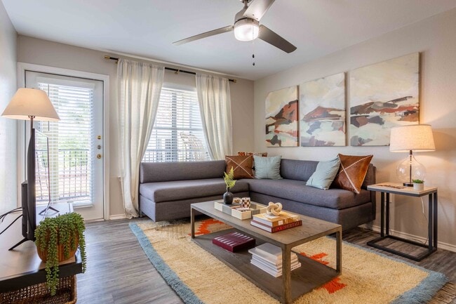 University-Trails-College-Station-Off-Campus-Apartments-Near-Texas-A&M-Fully-Furnished-Living-Room - University Trails