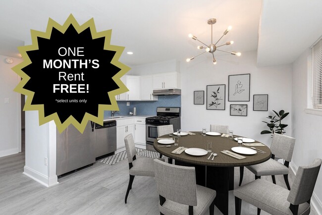 Kitchen/Dining Area-Renovated - Hamilton Court East Apartments