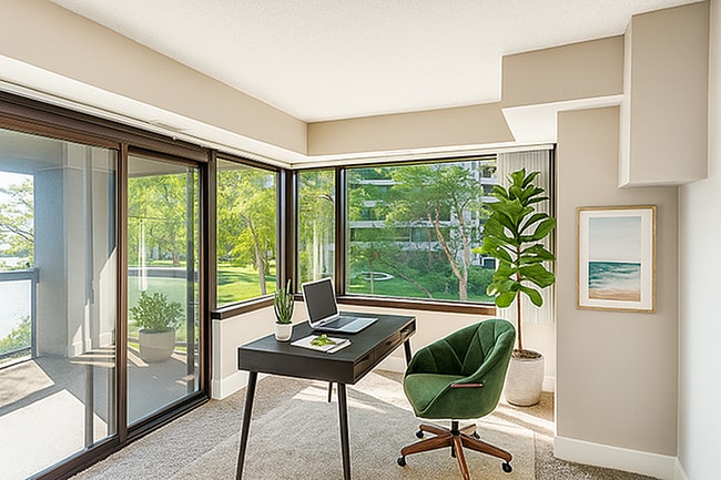 Riverfront Home office