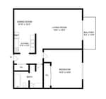 A1 | 1-Bedroom Floorplan