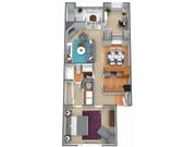 1 Bed, 1 Bath w/ Den