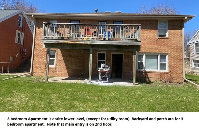 Unit 3 bottom + yard and patio