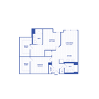 B4 floor plan Watermark at Buzzard Point